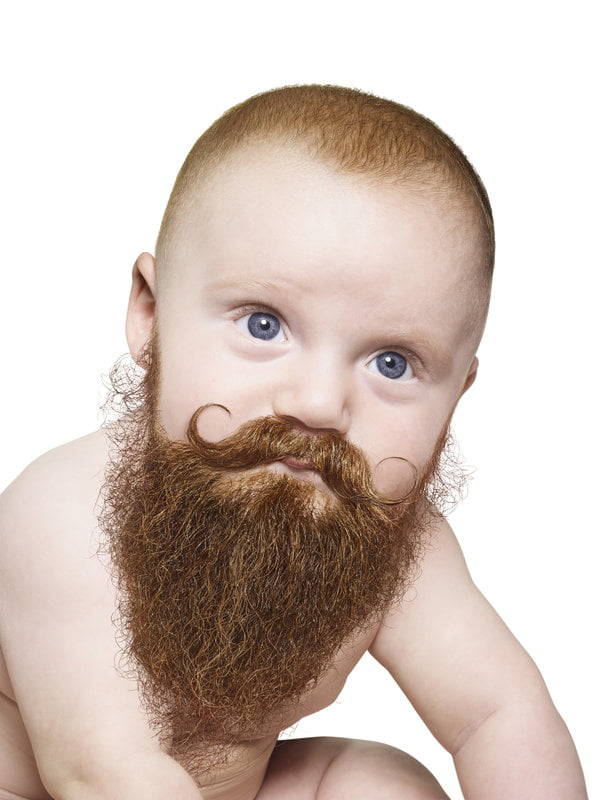 bébés avec une grosse barbe de hipster bébés avec une grosse barbe de hipster