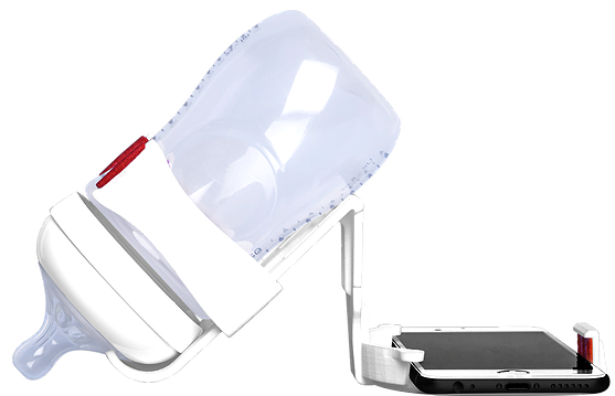 Porte biberon pour smartphone: swipe and feed Porte biberon pour smartphone: swipe and feed