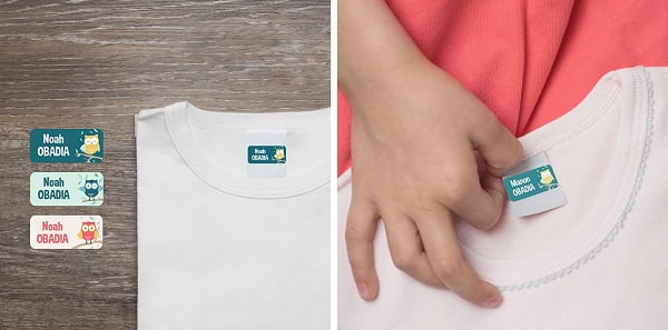 Etiquettes à coller ! - étiquettes pour vêtements des enfants Etiquettes à coller !