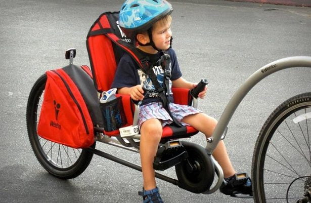 Remorque vélo enfant à pédales Remorque vélo enfant à pédales