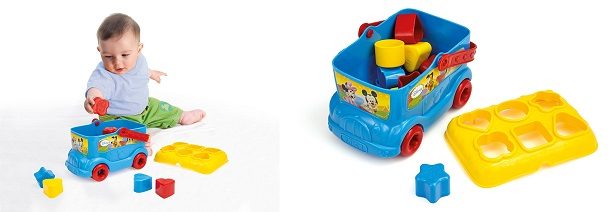 Bus des formes Mickey Top 5 Jeux d'éveil pour les 0-2 ans Bus des formes Mickey