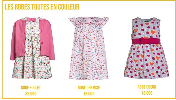 Toutes en couleur Les robes de l'été pour fille Toutes en couleur