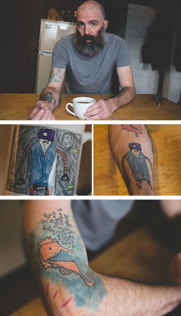 Je me fais tatoué les dessins de ma fille - Crédit photo @chancefaulknerphotography Je me fais tatoué les dessins de ma fille - Crédit photo @chancefaulknerphotography