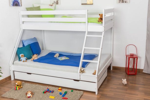 Lit superposé avec coffre de rangement - Parfait pour organiser sa chambre - comment aménager la chambre de nos enfants Lit superposé avec coffre de rangement - Parfait pour organiser sa chambre - comment aménager la chambre de nos enfants
