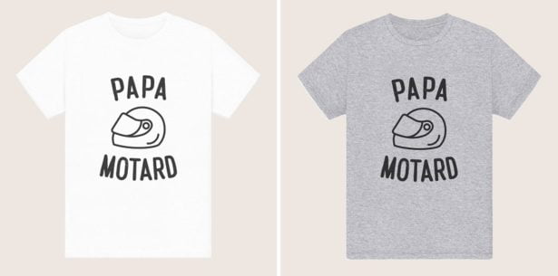 T-shirt Papa Motard T-shirt Papa Motard