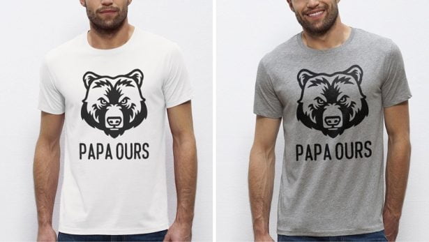 T-shirt Papa Ours T-shirt Papa Ours