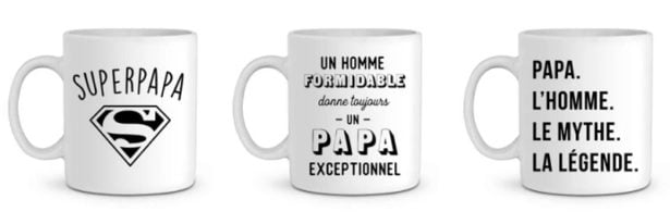 Mug spécial Super Papa , idées cadeaux fête des pères 2018