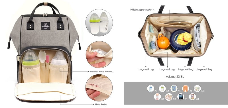 sac à dos à langer comparatif